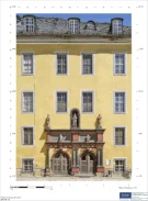 Schloss Heidecksburg Bildplan mit Orthofoto von Portal und Fassade am Nordflügel